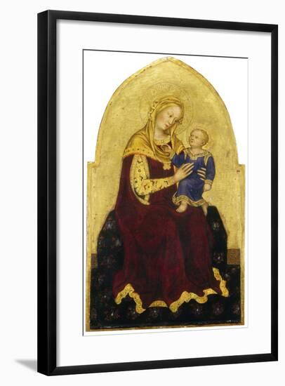 Madonna and Child Enthroned, C.1420-Gentile da Fabriano-Framed Giclee Print