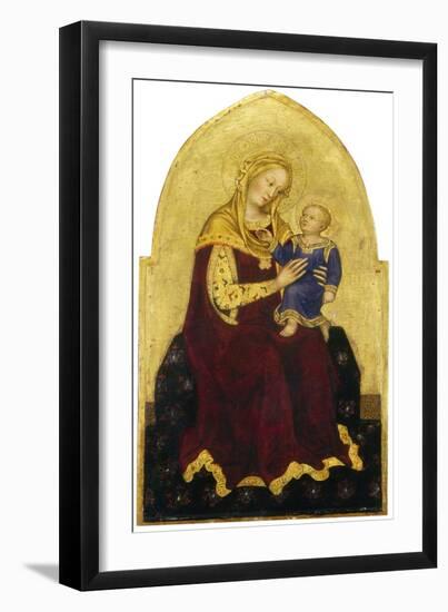 Madonna and Child Enthroned, C.1420-Gentile da Fabriano-Framed Giclee Print