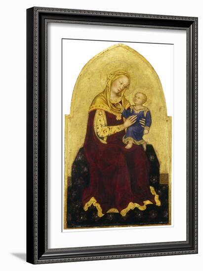 Madonna and Child Enthroned, C.1420-Gentile da Fabriano-Framed Giclee Print