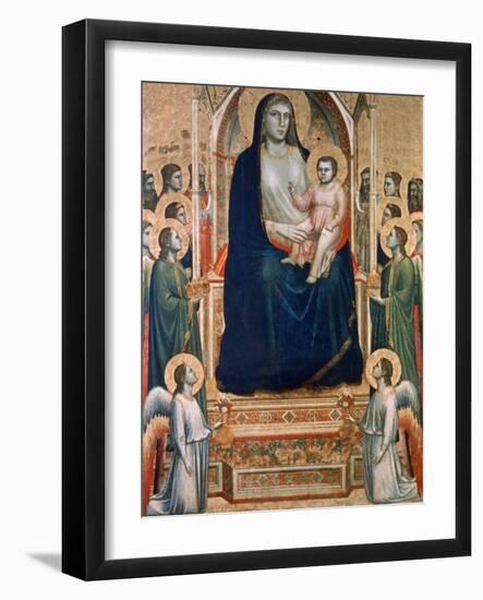 Madonna and Child Enthroned, C1300-1303-Giotto-Framed Giclee Print