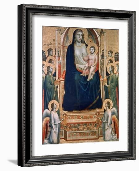 Madonna and Child Enthroned, C1300-1303-Giotto-Framed Giclee Print