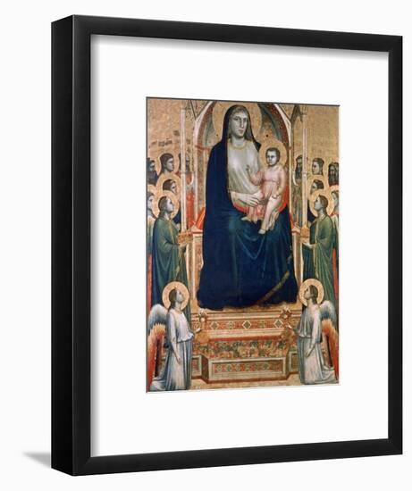 Madonna and Child Enthroned, C1300-1303-Giotto-Framed Giclee Print