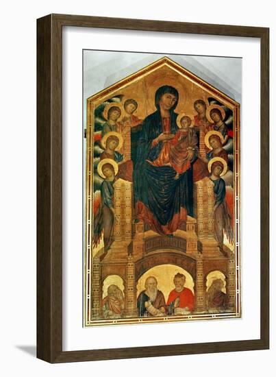 Madonna and Child Enthroned, circa 1280-85-Cimabue-Framed Giclee Print