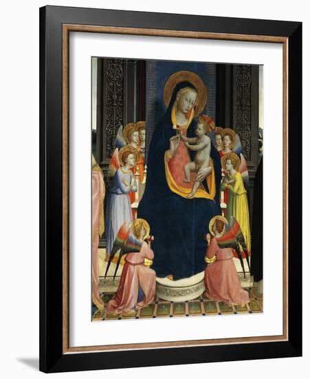 Madonna and Child Enthroned with Saints-Giovanni Da Fiesole-Framed Premium Giclee Print