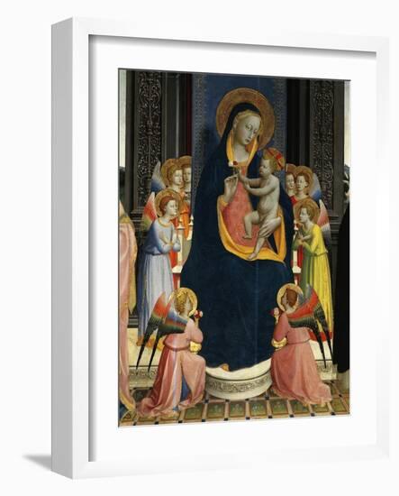 Madonna and Child Enthroned with Saints-Giovanni Da Fiesole-Framed Premium Giclee Print