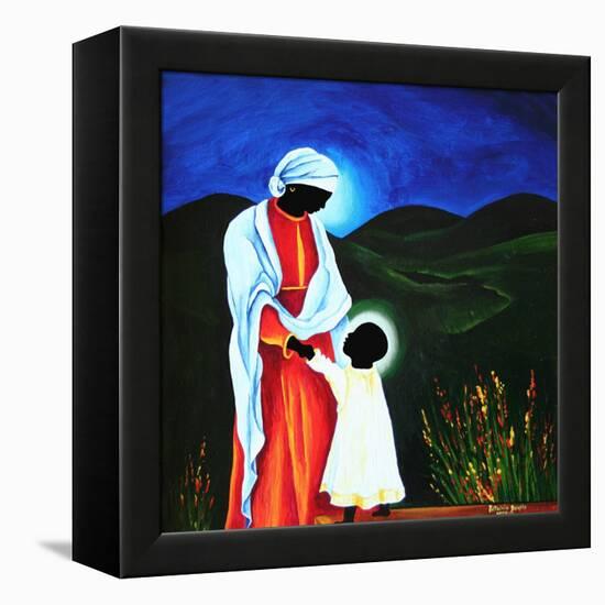 Madonna and child - First steps, 2008-Patricia Brintle-Framed Premier Image Canvas