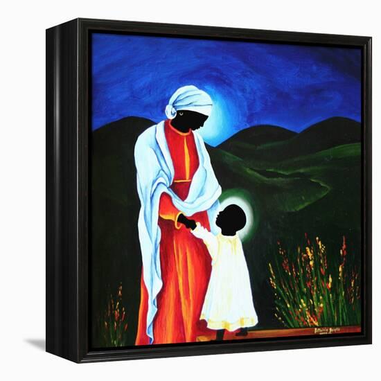 Madonna and child - First steps, 2008-Patricia Brintle-Framed Premier Image Canvas