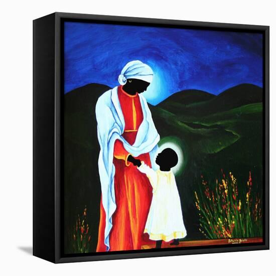 Madonna and child - First steps, 2008-Patricia Brintle-Framed Premier Image Canvas