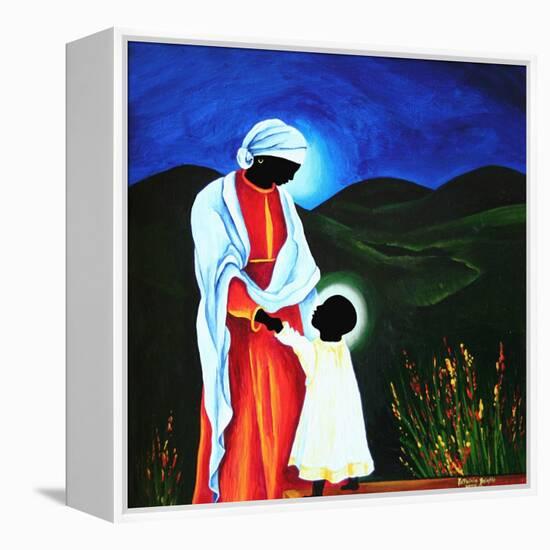 Madonna and child - First steps, 2008-Patricia Brintle-Framed Premier Image Canvas