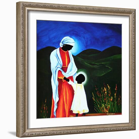 Madonna and child - First steps, 2008-Patricia Brintle-Framed Giclee Print