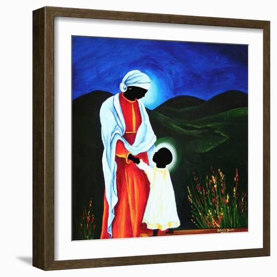 Madonna and child - First steps, 2008-Patricia Brintle-Framed Giclee Print