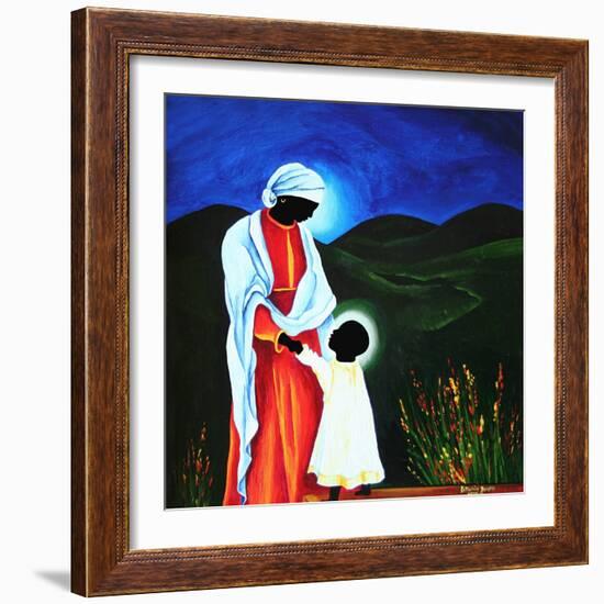 Madonna and child - First steps, 2008-Patricia Brintle-Framed Giclee Print