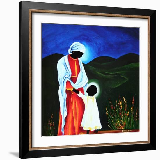 Madonna and child - First steps, 2008-Patricia Brintle-Framed Giclee Print