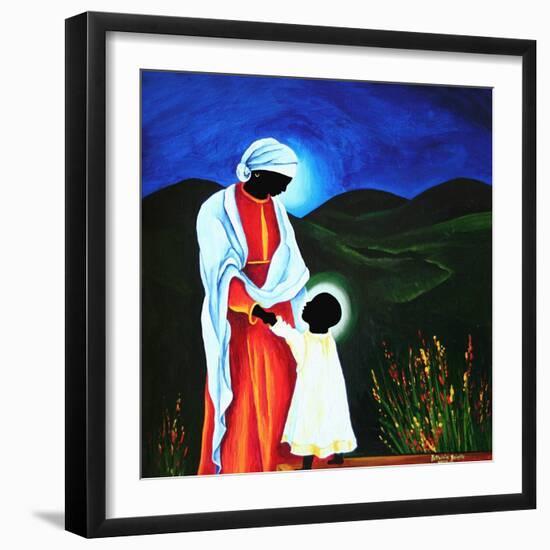 Madonna and child - First steps, 2008-Patricia Brintle-Framed Giclee Print