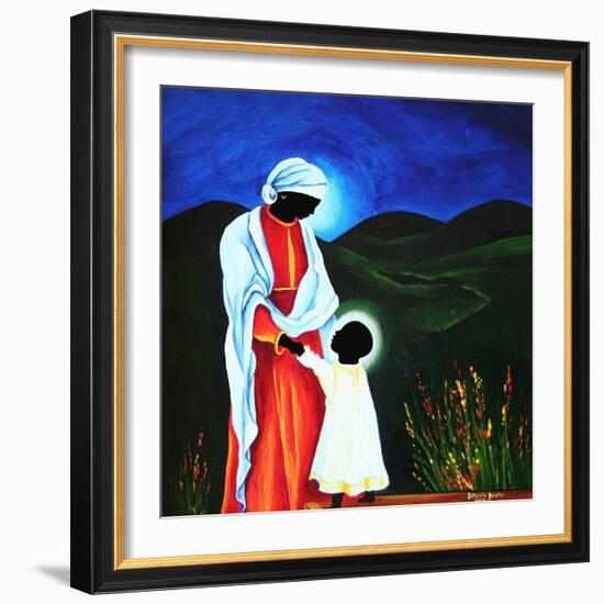 Madonna and child - First steps, 2008-Patricia Brintle-Framed Giclee Print