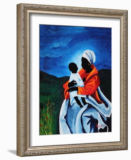 Madonna and child - First words, 2008-Patricia Brintle-Framed Giclee Print