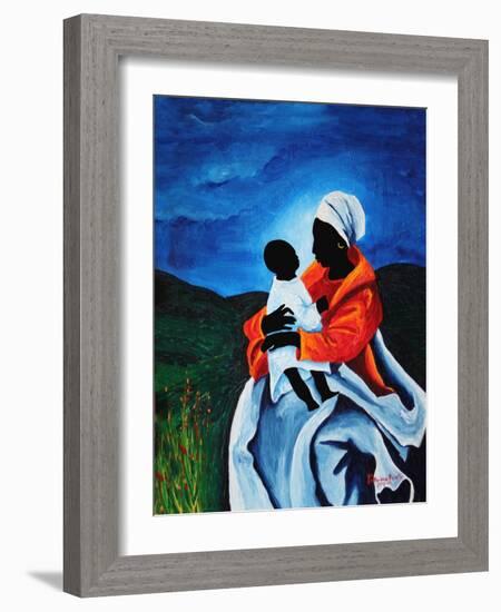 Madonna and child - First words, 2008-Patricia Brintle-Framed Giclee Print