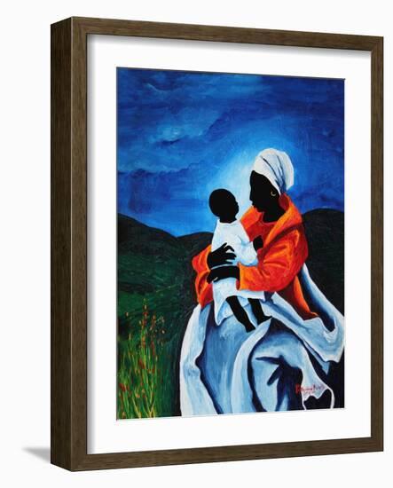 Madonna and child - First words, 2008-Patricia Brintle-Framed Giclee Print