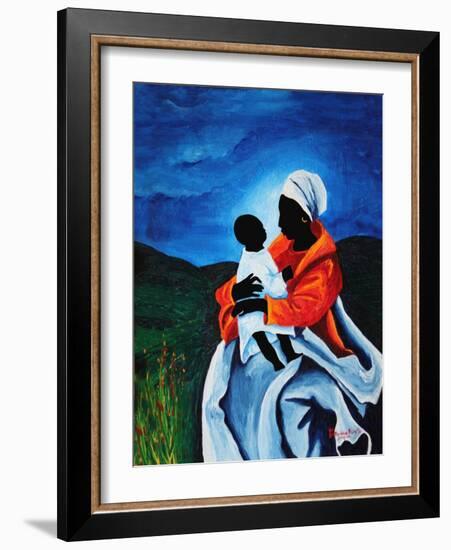 Madonna and child - First words, 2008-Patricia Brintle-Framed Giclee Print