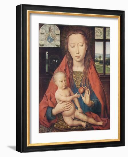 'Madonna and Child, from The Diptych of Maerten van Nieuwenhove', 1487-Hans Memling-Framed Giclee Print