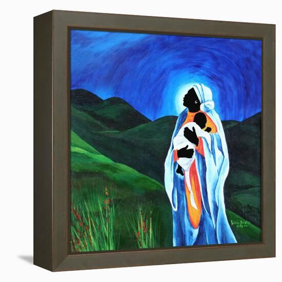 Madonna and child - Hope for the world, 2008-Patricia Brintle-Framed Premier Image Canvas