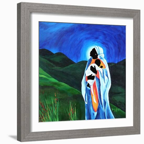 Madonna and child - Hope for the world, 2008-Patricia Brintle-Framed Giclee Print