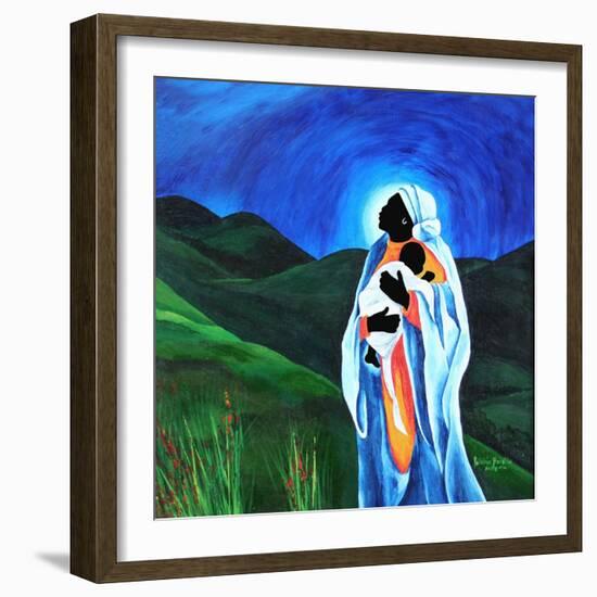 Madonna and child - Hope for the world, 2008-Patricia Brintle-Framed Giclee Print