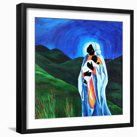 Madonna and child - Hope for the world, 2008-Patricia Brintle-Framed Giclee Print