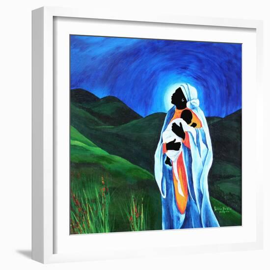 Madonna and child - Hope for the world, 2008-Patricia Brintle-Framed Giclee Print