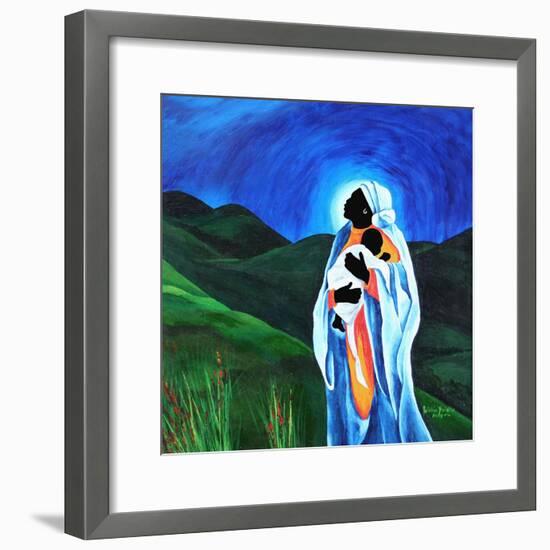 Madonna and child - Hope for the world, 2008-Patricia Brintle-Framed Giclee Print