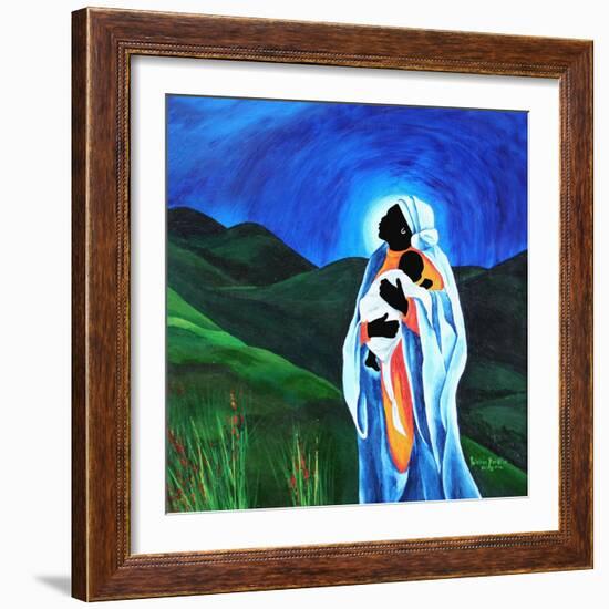 Madonna and child - Hope for the world, 2008-Patricia Brintle-Framed Giclee Print