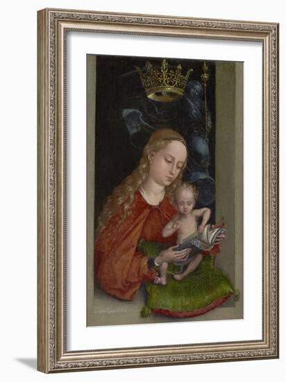 Madonna and Child in a Window-Martin Schongauer-Framed Art Print