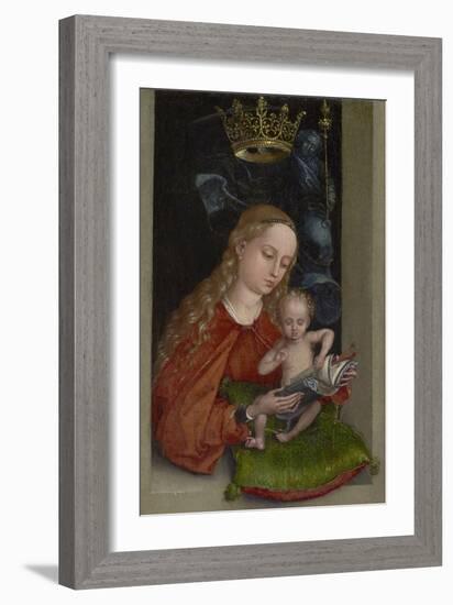 Madonna and Child in a Window-Martin Schongauer-Framed Art Print