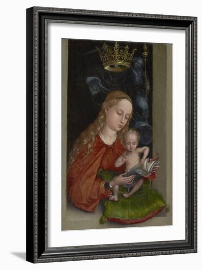 Madonna and Child in a Window-Martin Schongauer-Framed Art Print