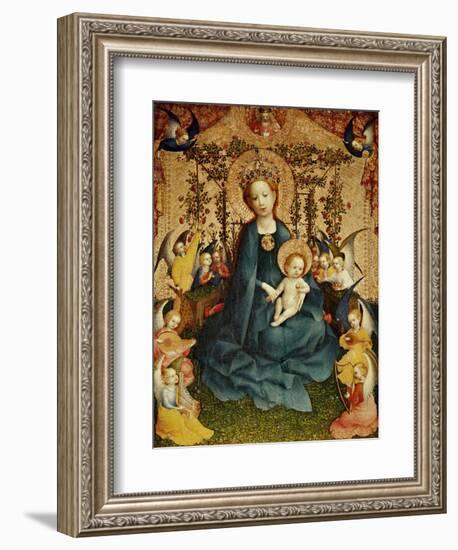 Madonna and Child in the Rose-Garden.-Stephan Lochner-Framed Giclee Print