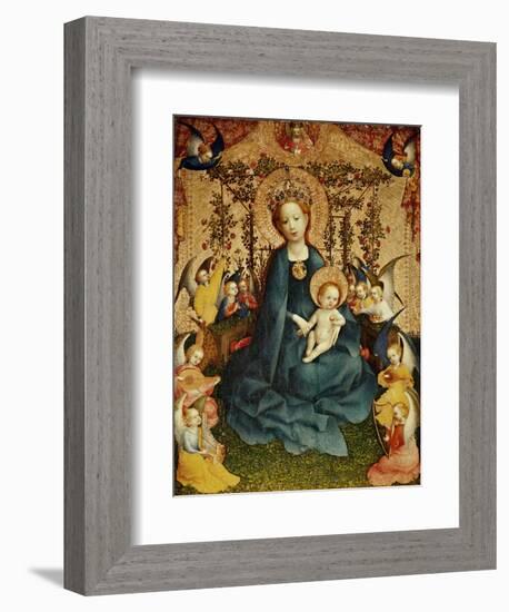 Madonna and Child in the Rose-Garden.-Stephan Lochner-Framed Giclee Print