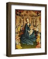 Madonna and Child in the Rose-Garden.-Stephan Lochner-Framed Giclee Print