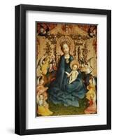 Madonna and Child in the Rose-Garden.-Stephan Lochner-Framed Giclee Print