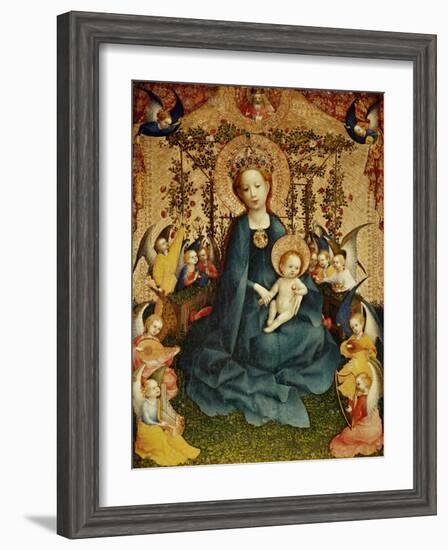 Madonna and Child in the Rose-Garden.-Stephan Lochner-Framed Giclee Print