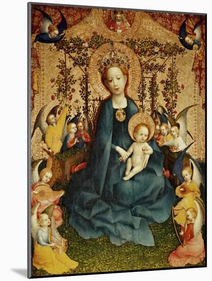 Madonna and Child in the Rose-Garden.-Stephan Lochner-Mounted Giclee Print