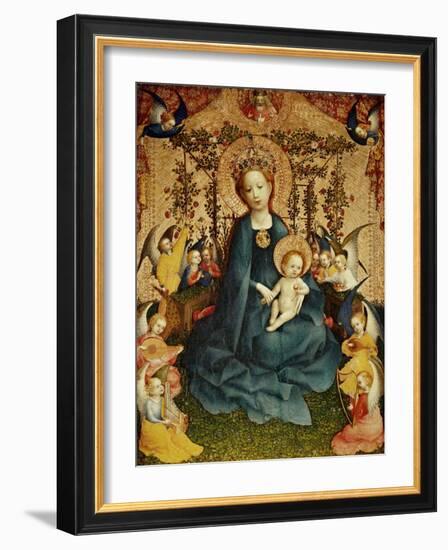 Madonna and Child in the Rose-Garden.-Stephan Lochner-Framed Giclee Print