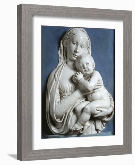 Madonna and Child, known as Madonna of Apple-Luca Della Robbia-Framed Giclee Print