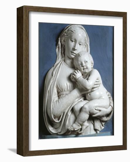 Madonna and Child, known as Madonna of Apple-Luca Della Robbia-Framed Giclee Print