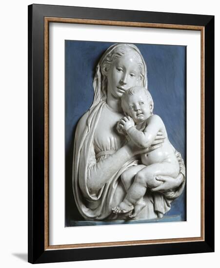 Madonna and Child, known as Madonna of Apple-Luca Della Robbia-Framed Giclee Print