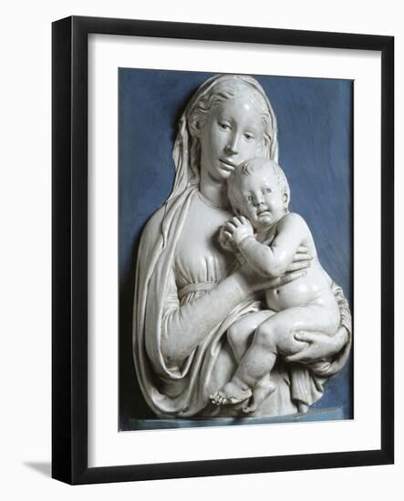 Madonna and Child, known as Madonna of Apple-Luca Della Robbia-Framed Giclee Print