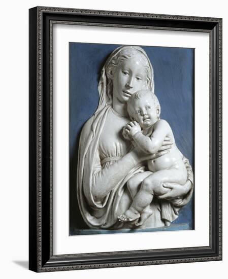 Madonna and Child, known as Madonna of Apple-Luca Della Robbia-Framed Giclee Print