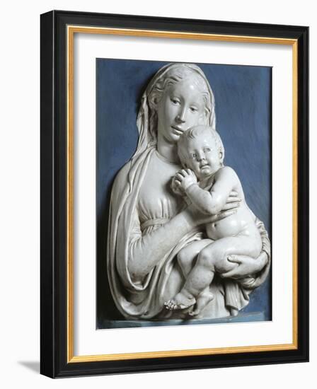 Madonna and Child, known as Madonna of Apple-Luca Della Robbia-Framed Giclee Print