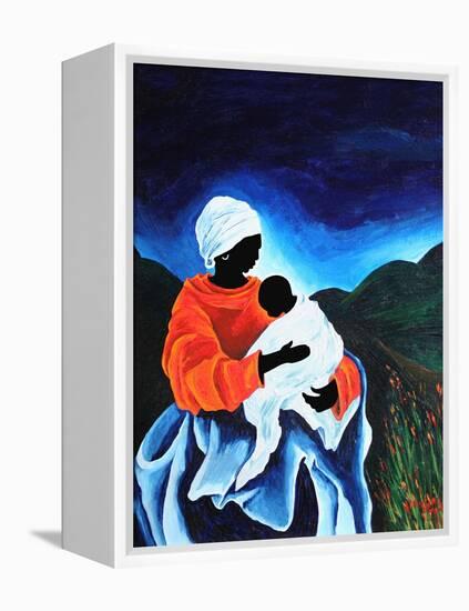 Madonna and child - Lullaby, 2008-Patricia Brintle-Framed Premier Image Canvas