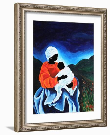 Madonna and child - Lullaby, 2008-Patricia Brintle-Framed Giclee Print