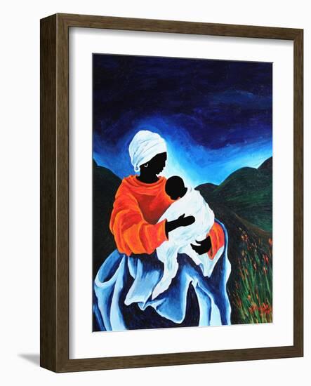 Madonna and child - Lullaby, 2008-Patricia Brintle-Framed Giclee Print